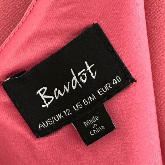 Revolve Bardot Kristen Peplum Dress in Melon Womens Size 8 - Picture 6 of 8